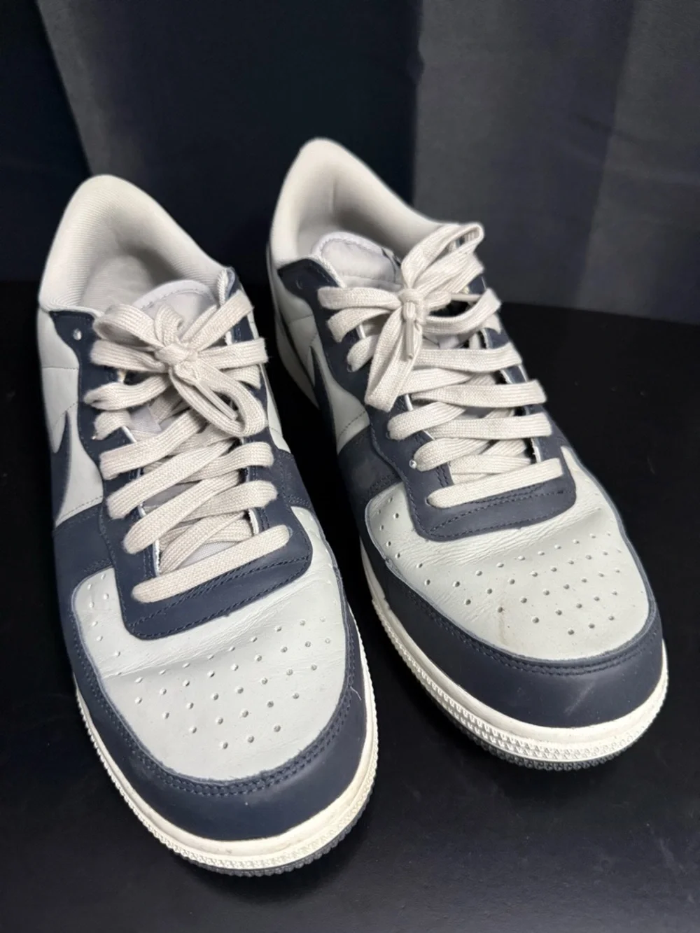 Nike Men's Low-Top Sneakers in Gray and Navy Blue